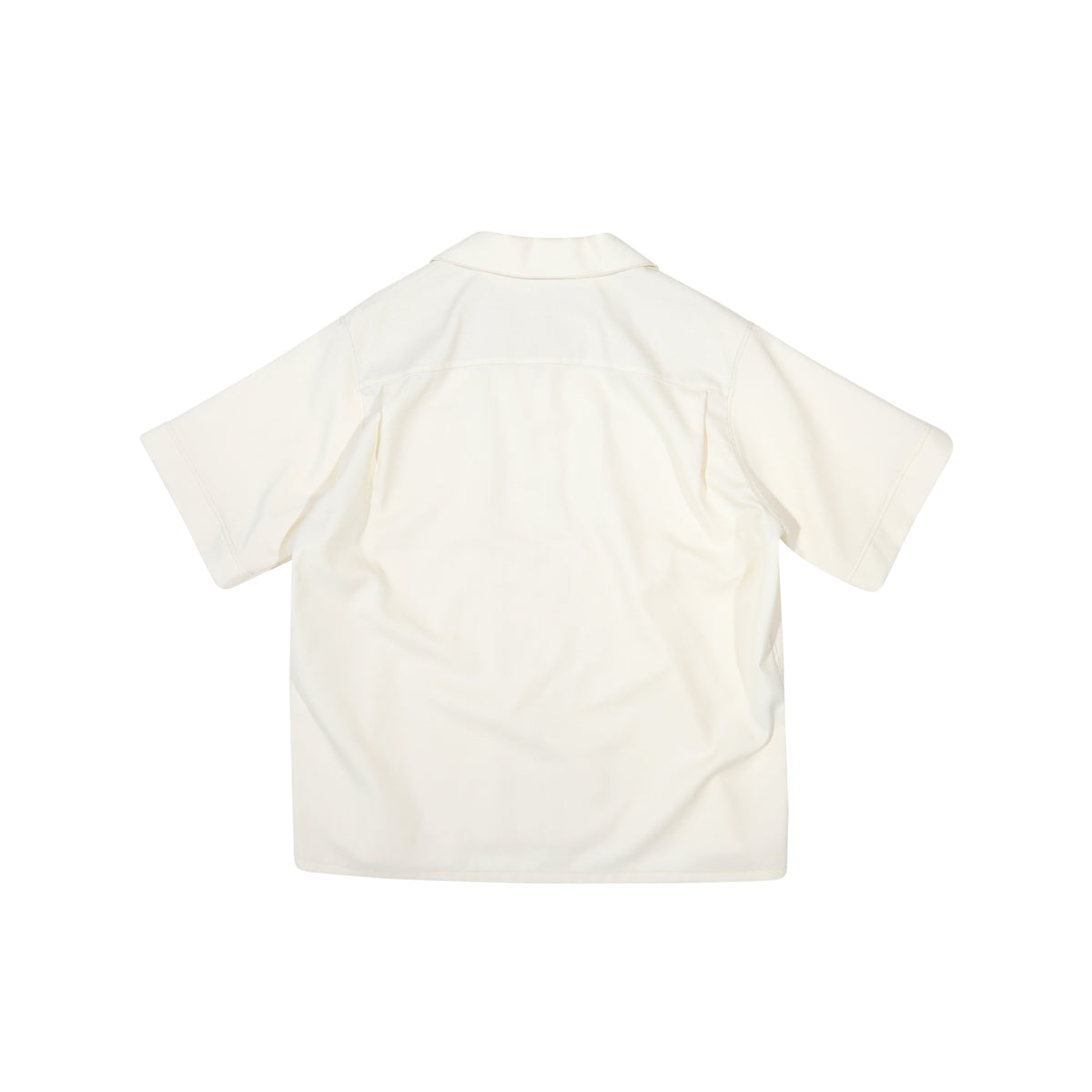 Marni Creme White Tropical Wool Shortsleeve Shirt