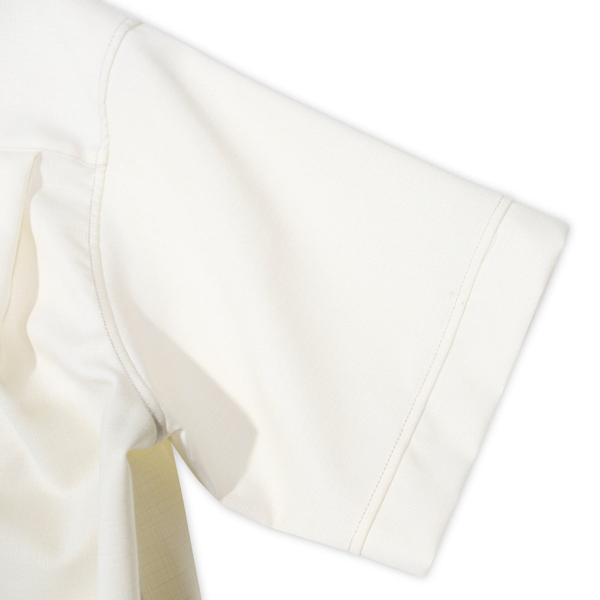 Marni Creme White Tropical Wool Shortsleeve Shirt