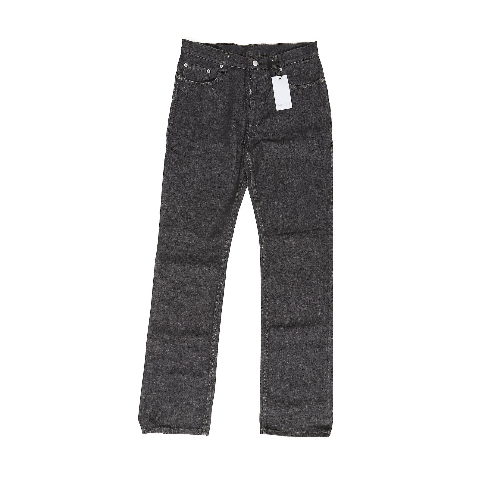 Helmut Lang Archival Grey Raw Classic 5 Pocket Denim