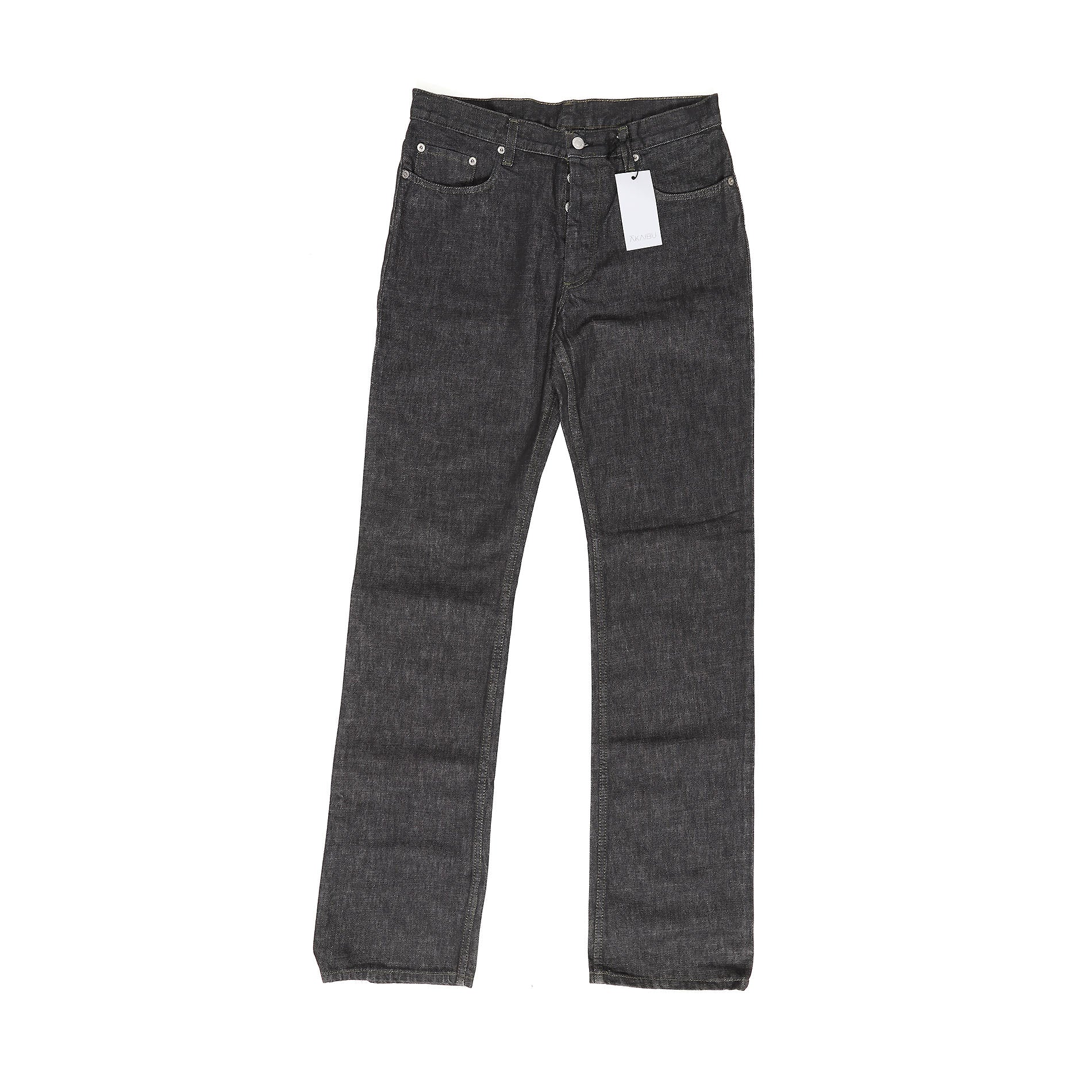 Helmut Lang Archival Grey Raw Classic 5 Pocket Denim - Ākaibu Store