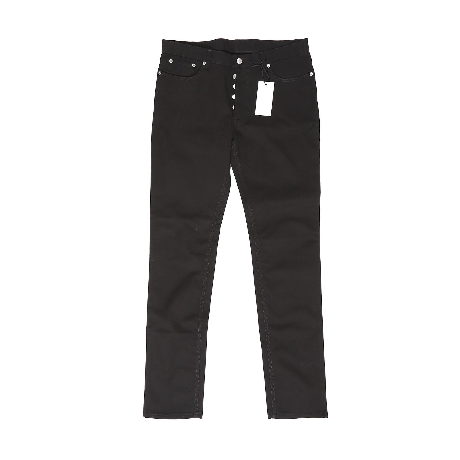 Helmut Lang Archival Black Denim Elastic 5 Pocket Denim