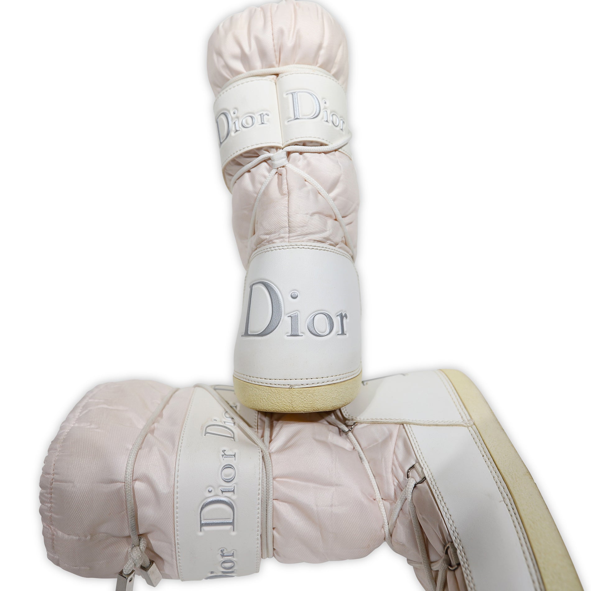 pink dior boots