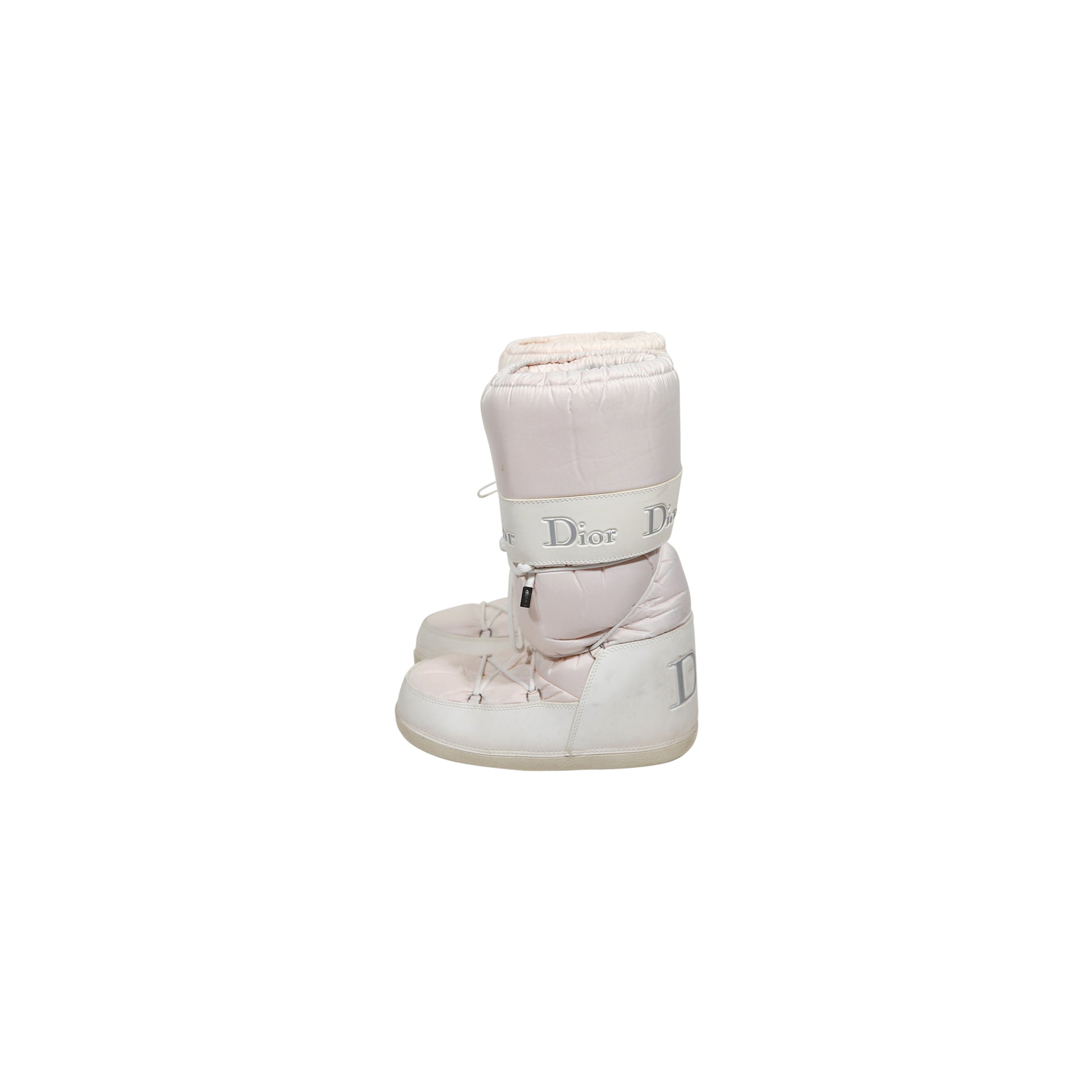 Christian Dior by John Galliano 2000s Baby Pink Moon Boots · INTO