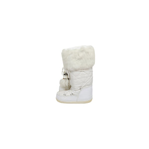 Christian Dior by John Galliano 2000s White Fur Moon Boots