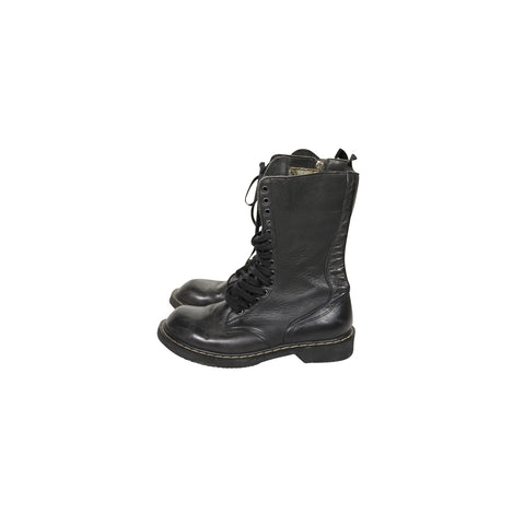 Rick Owens FW07 Exploder Black Leather Combat Boots