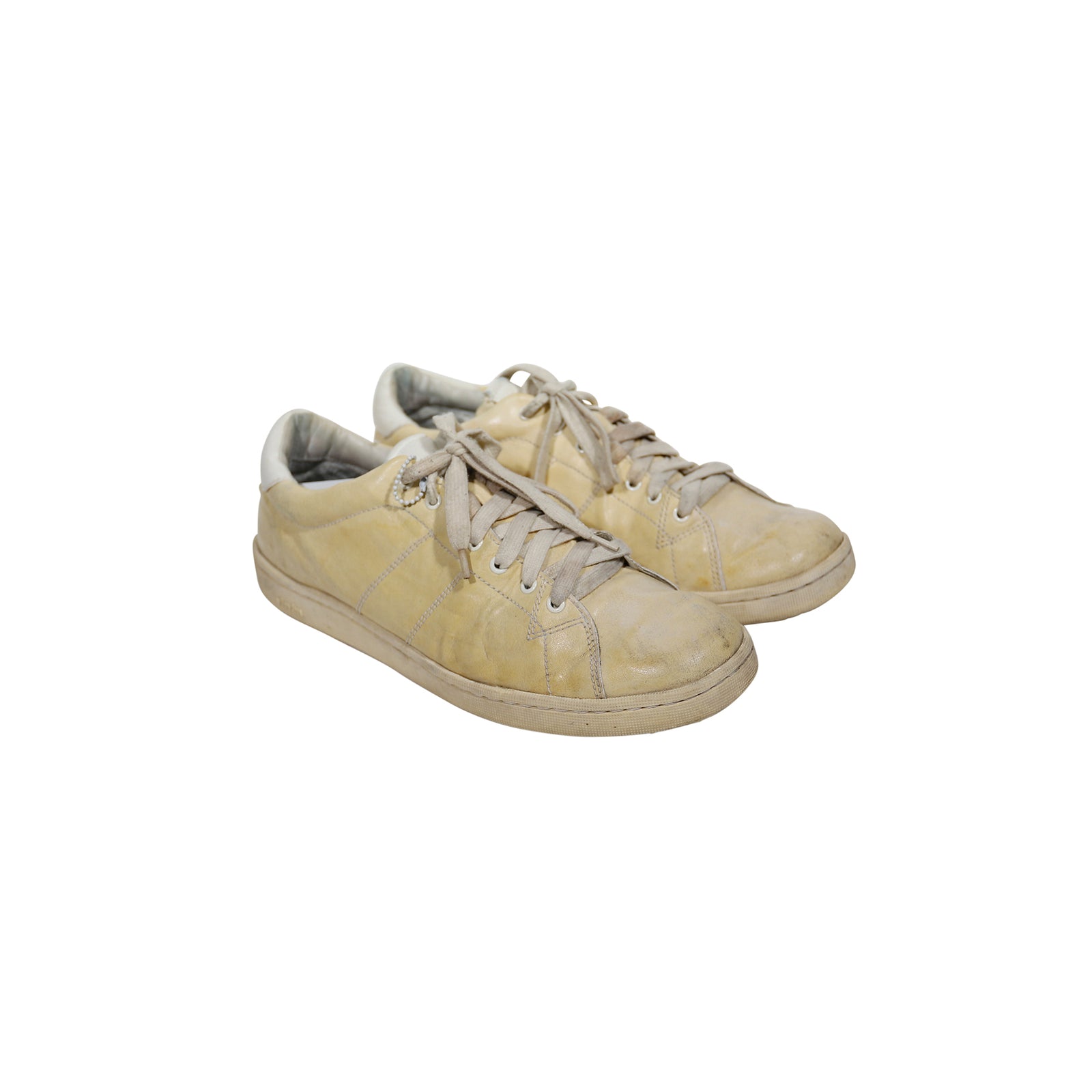 Visvim Foley Folk Beige Aged Sneakers