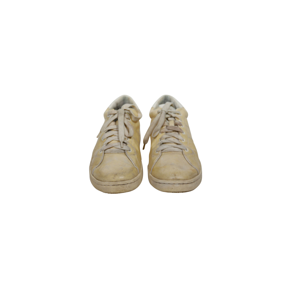 Visvim Foley Folk Beige Aged Sneakers