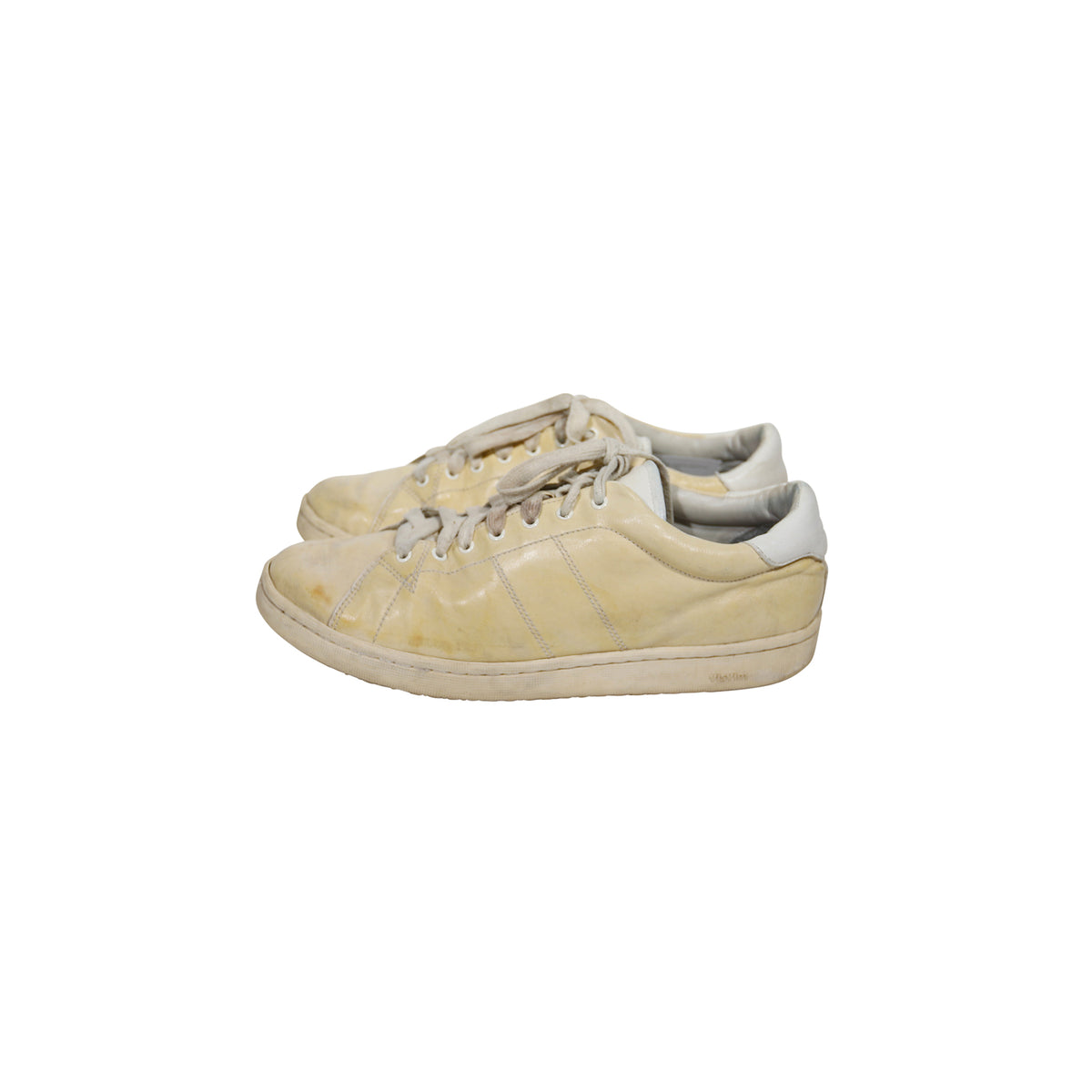 Visvim Foley Folk Beige Aged Sneakers