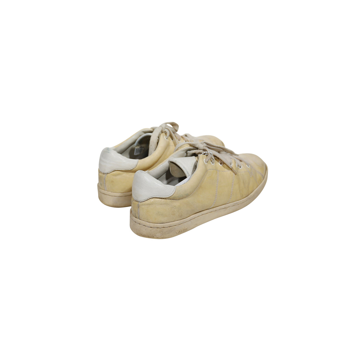 Visvim Foley Folk Beige Aged Sneakers