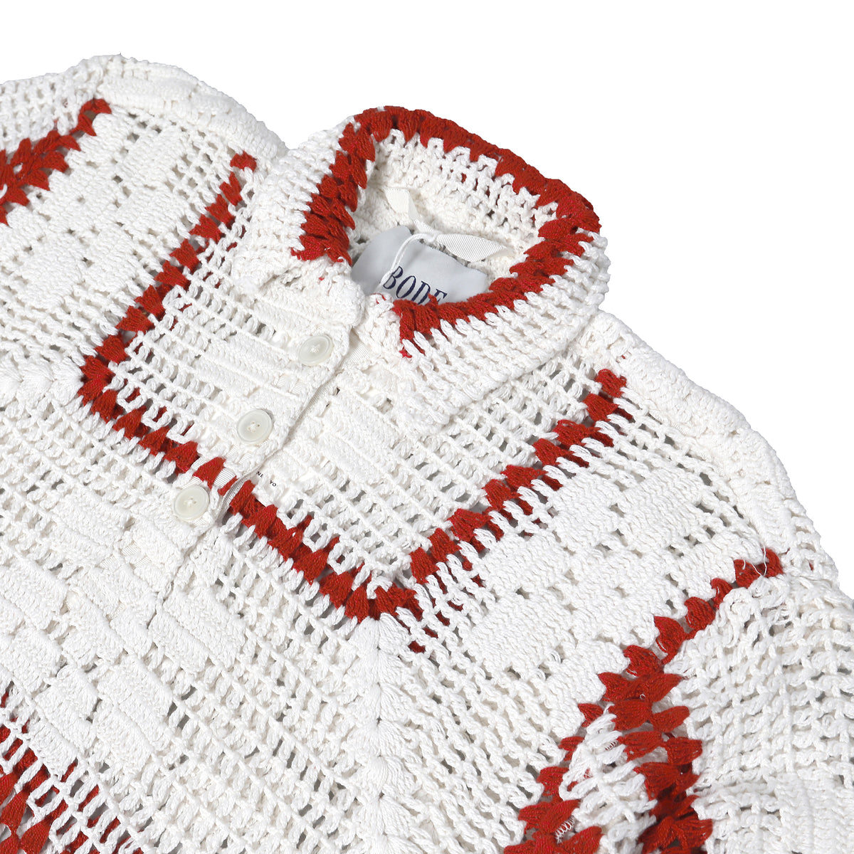 Bode AW20 Crochet Knit Pullover