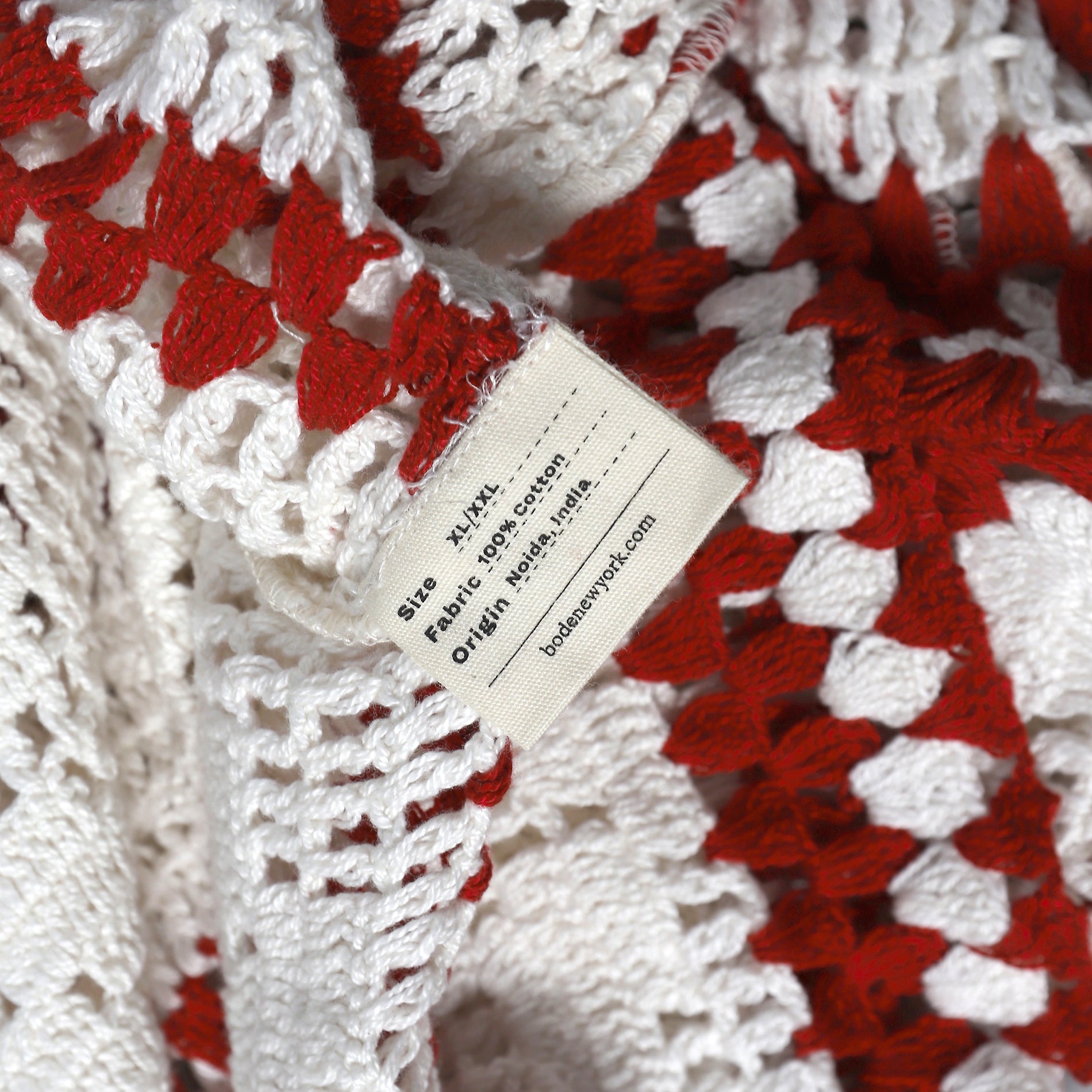 Bode AW20 Crochet Knit Pullover