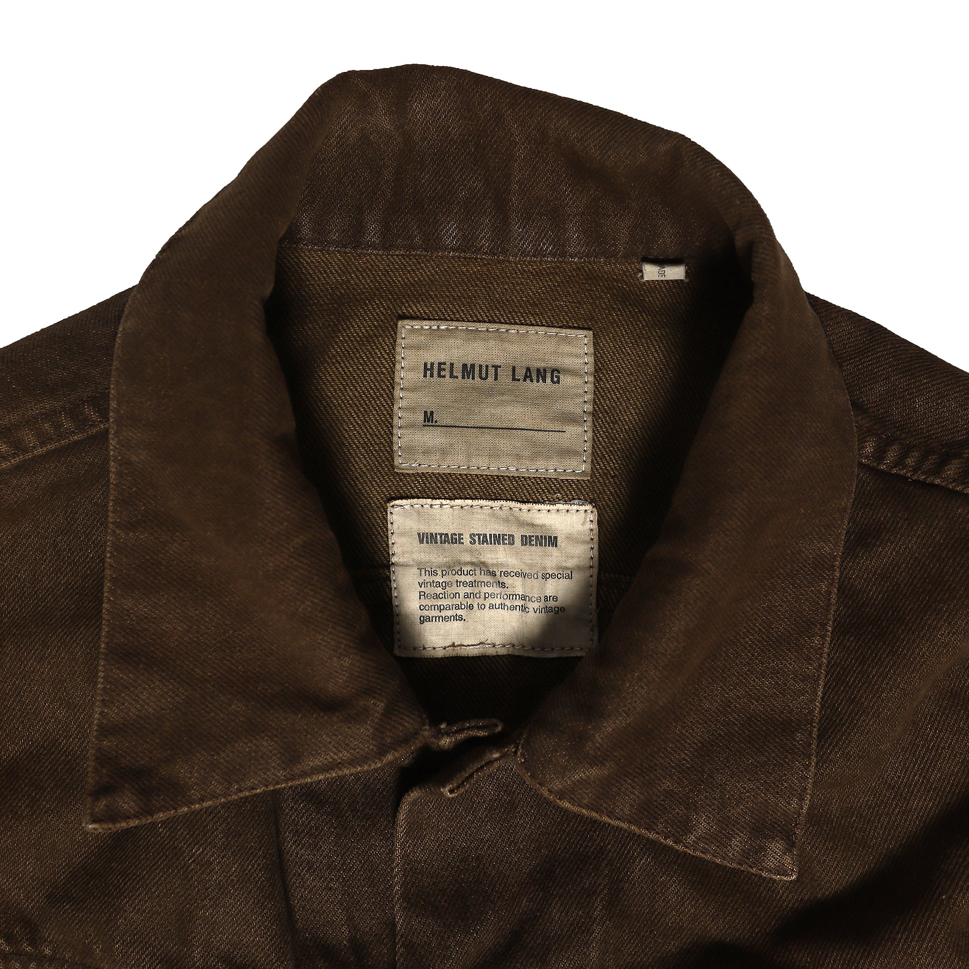 Helmut Lang Archival Vintage Stained Trucker Jacket