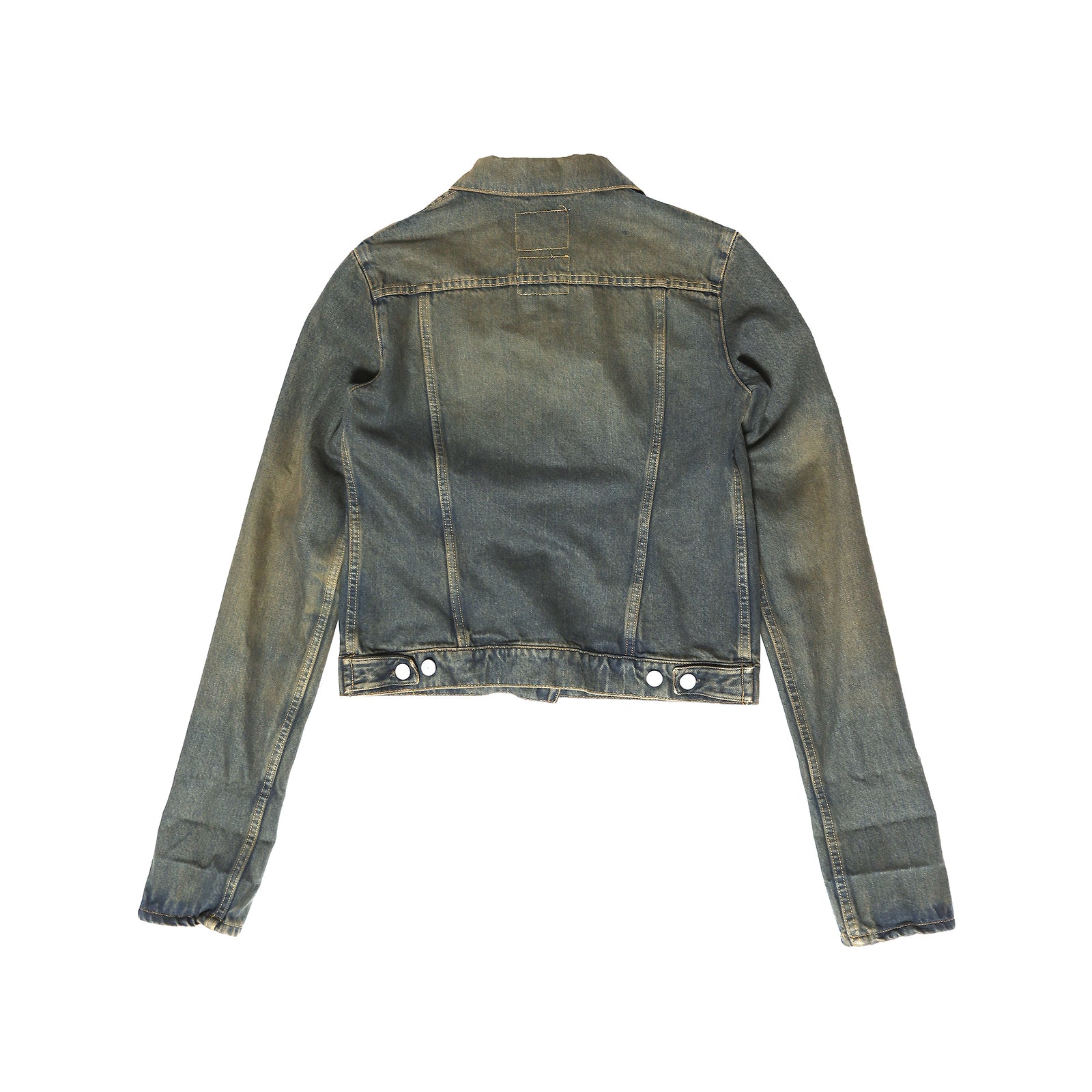 Helmut Lang Archival Stained Elongated Sleeve Denim Jacket