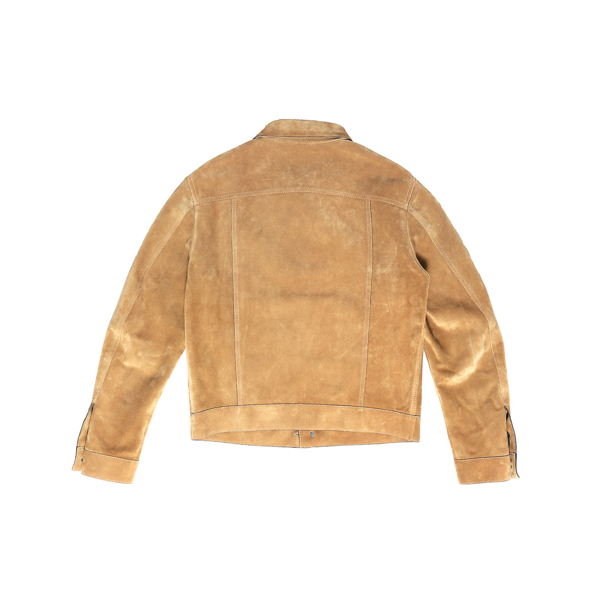 Berluti FW17 Brown Suede Leather Trucker Jacket