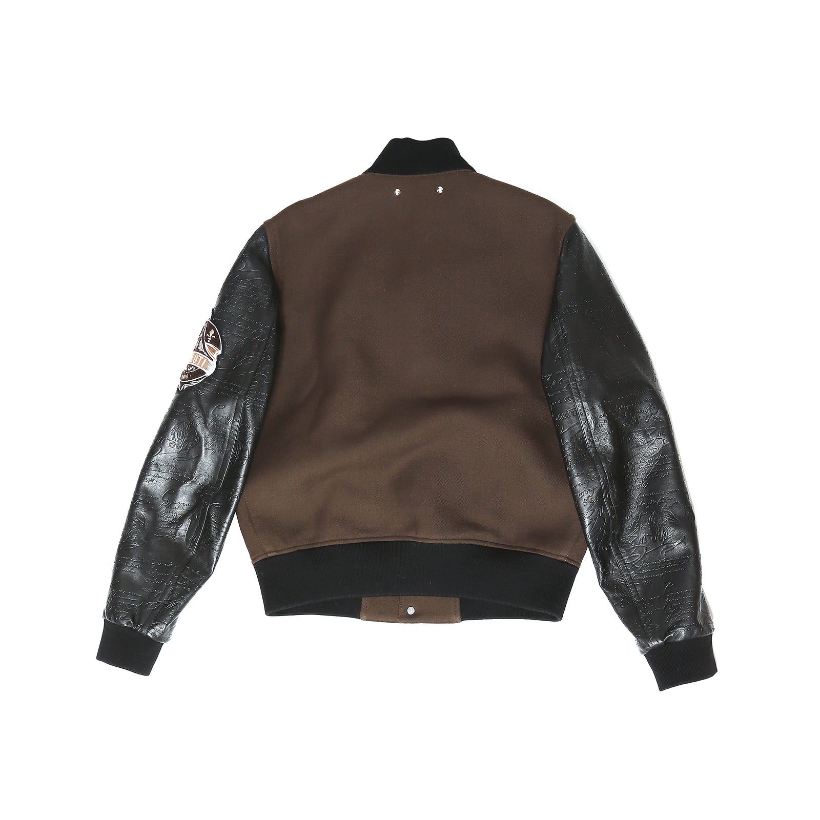 Berluti FW20 Patched Signature Varsity Bomber Jacket