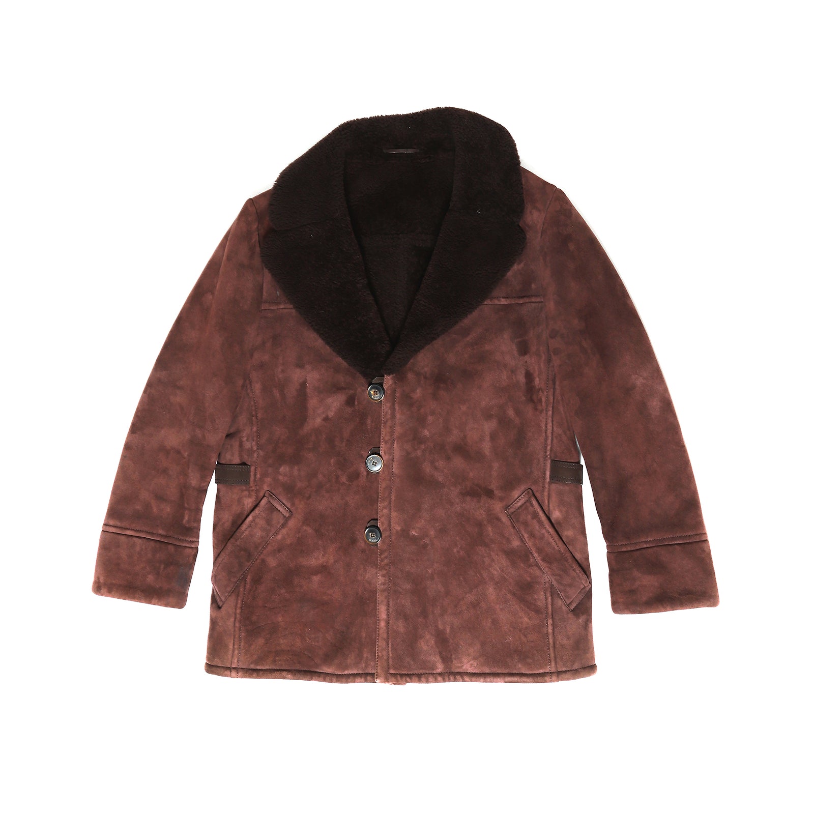 Berluti Burgundy Shearling Coat