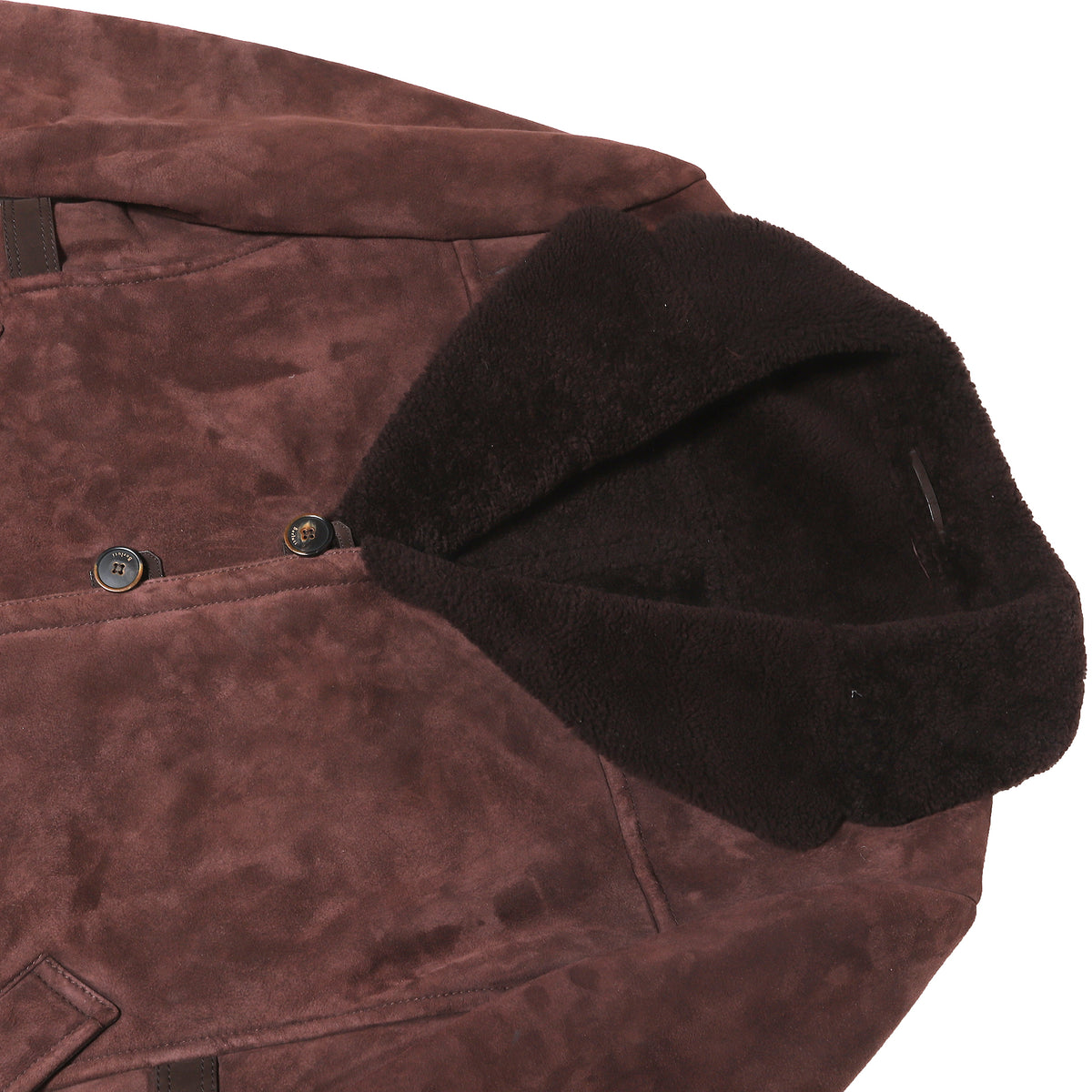 Berluti Burgundy Shearling Coat