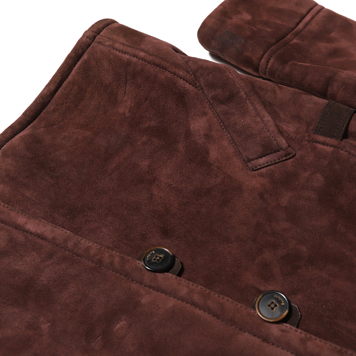 Berluti Burgundy Shearling Coat