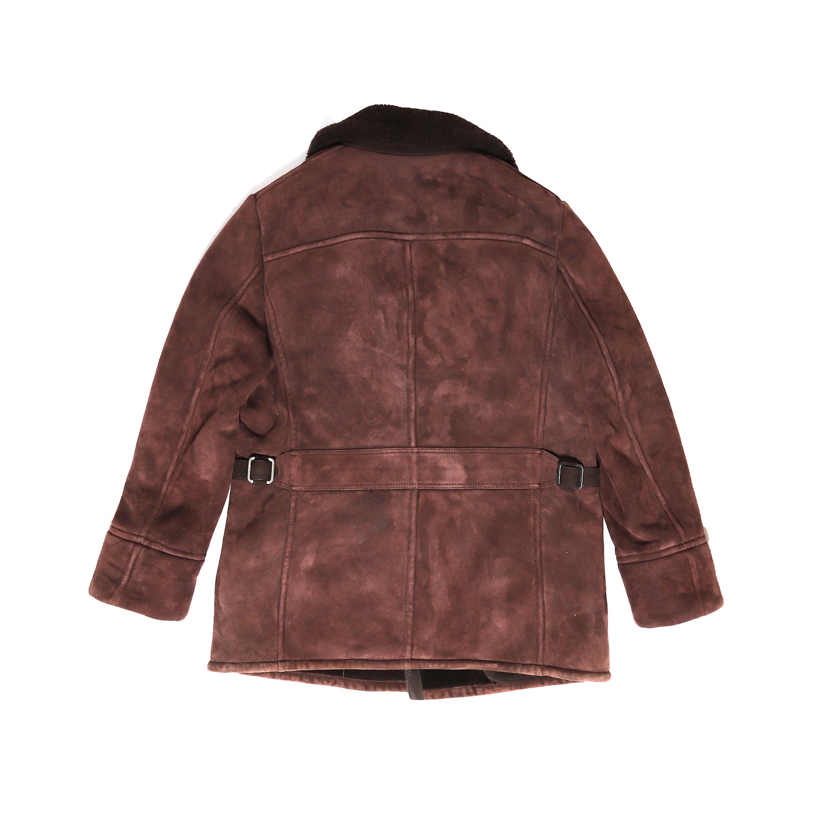 Berluti Burgundy Shearling Coat