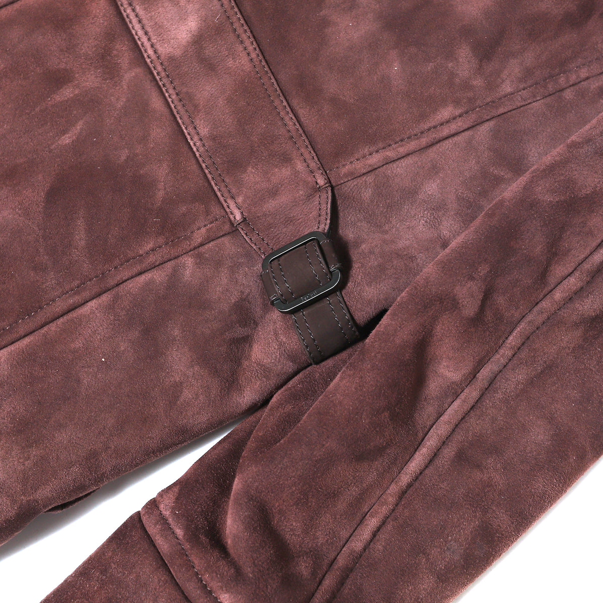 Berluti Burgundy Shearling Coat