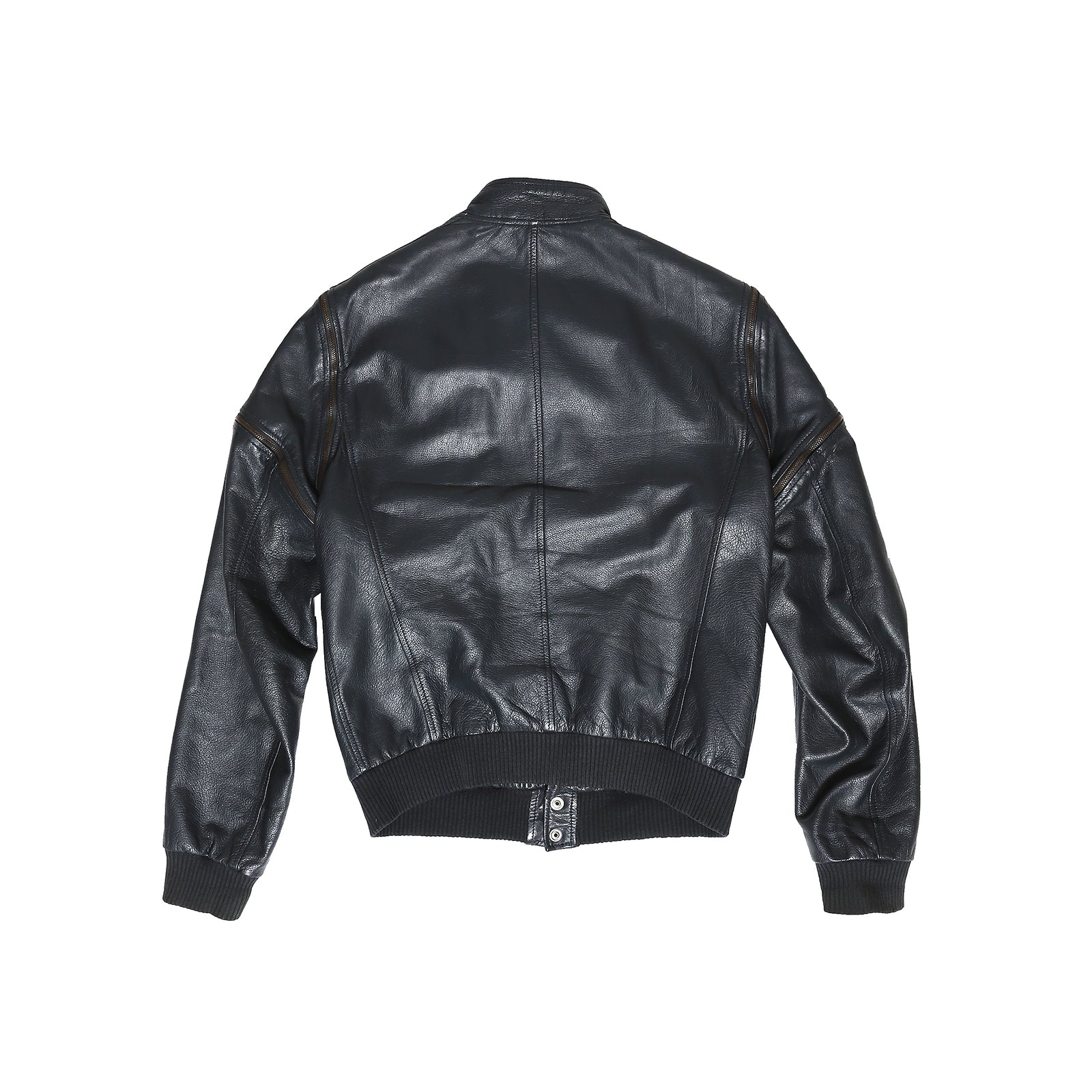 Maison Martin Margiela SS07 Petrol Multizip Leather Bomber