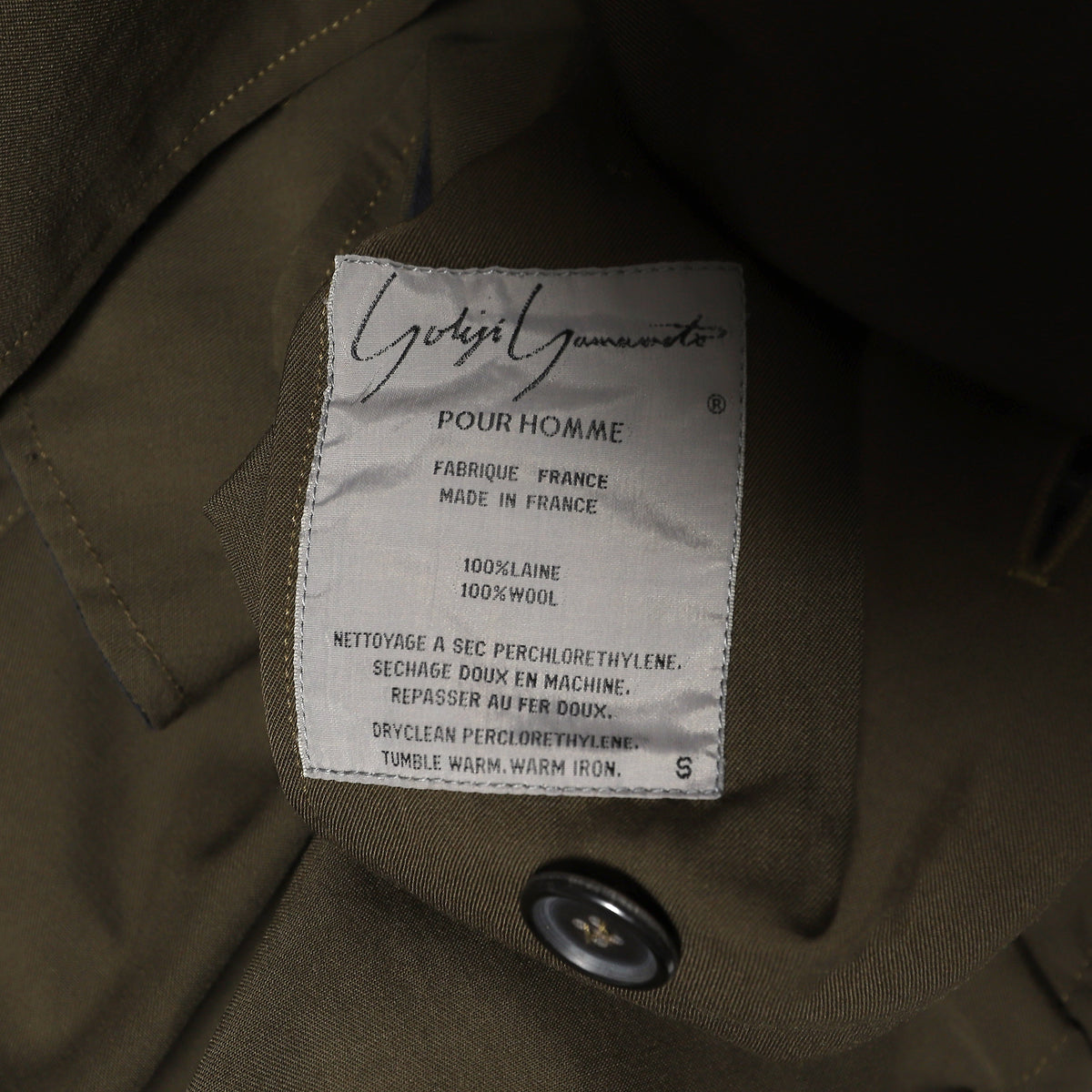 Yohji Yamamoto Hooded Fishtail Trenchcoat