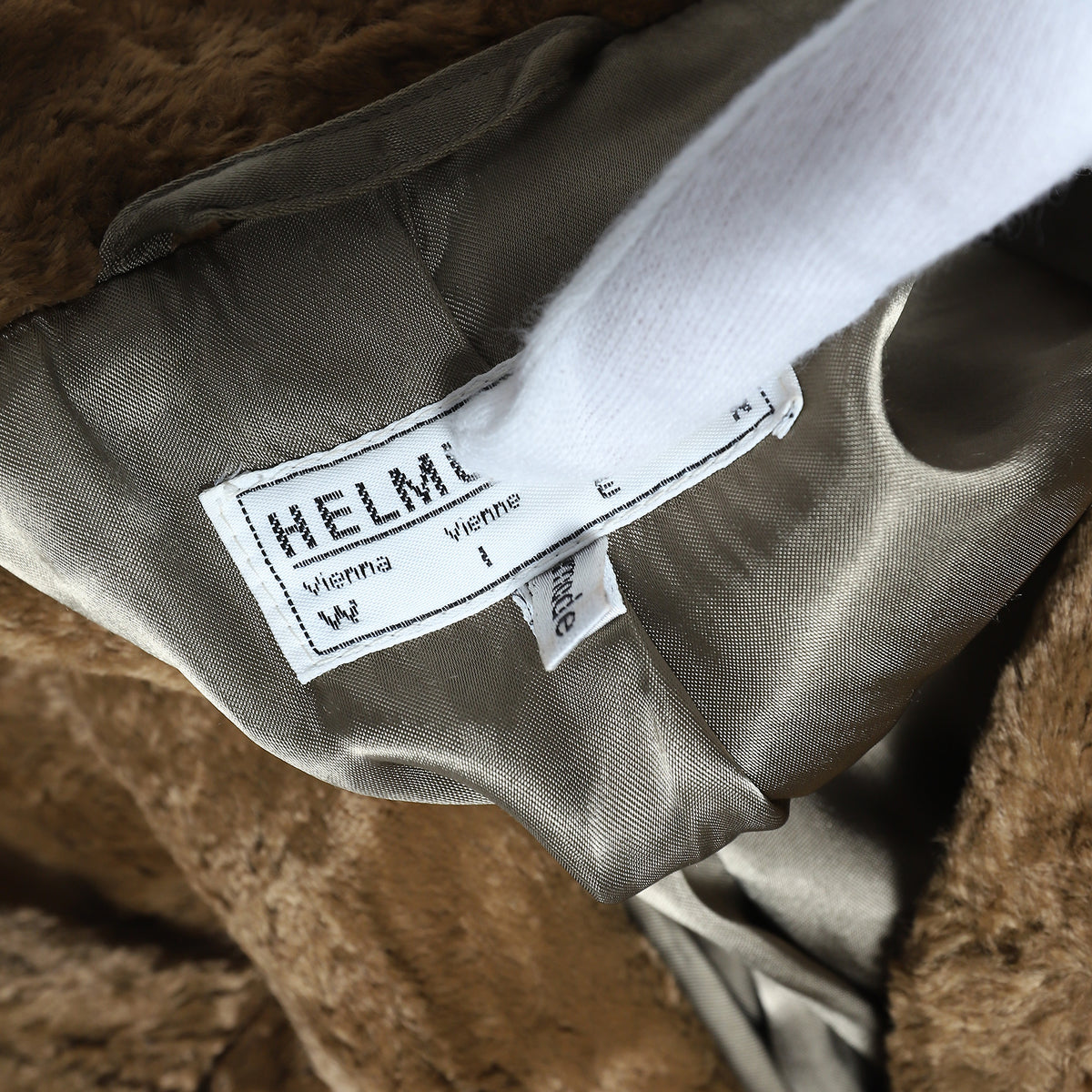 Helmut Lang 90s Archival Faux Fur Teddy Blazer