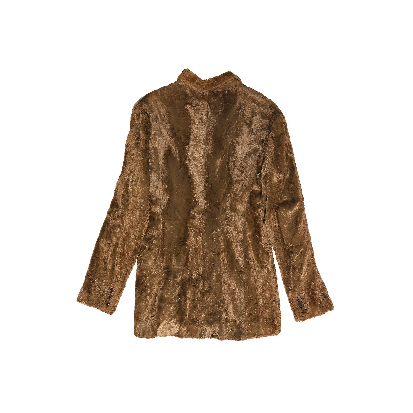 Helmut Lang 90s Archival Faux Fur Teddy Blazer