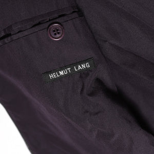 Helmut Lang 90s Plum Bondage Silk Bomber Jacket
