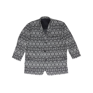 Yohji Yamamoto Black/Grey Patterned Coat
