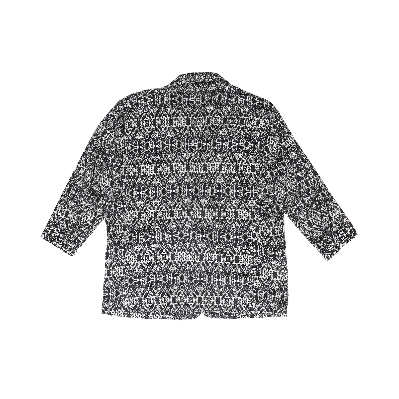 Yohji Yamamoto Black/Grey Patterned Coat