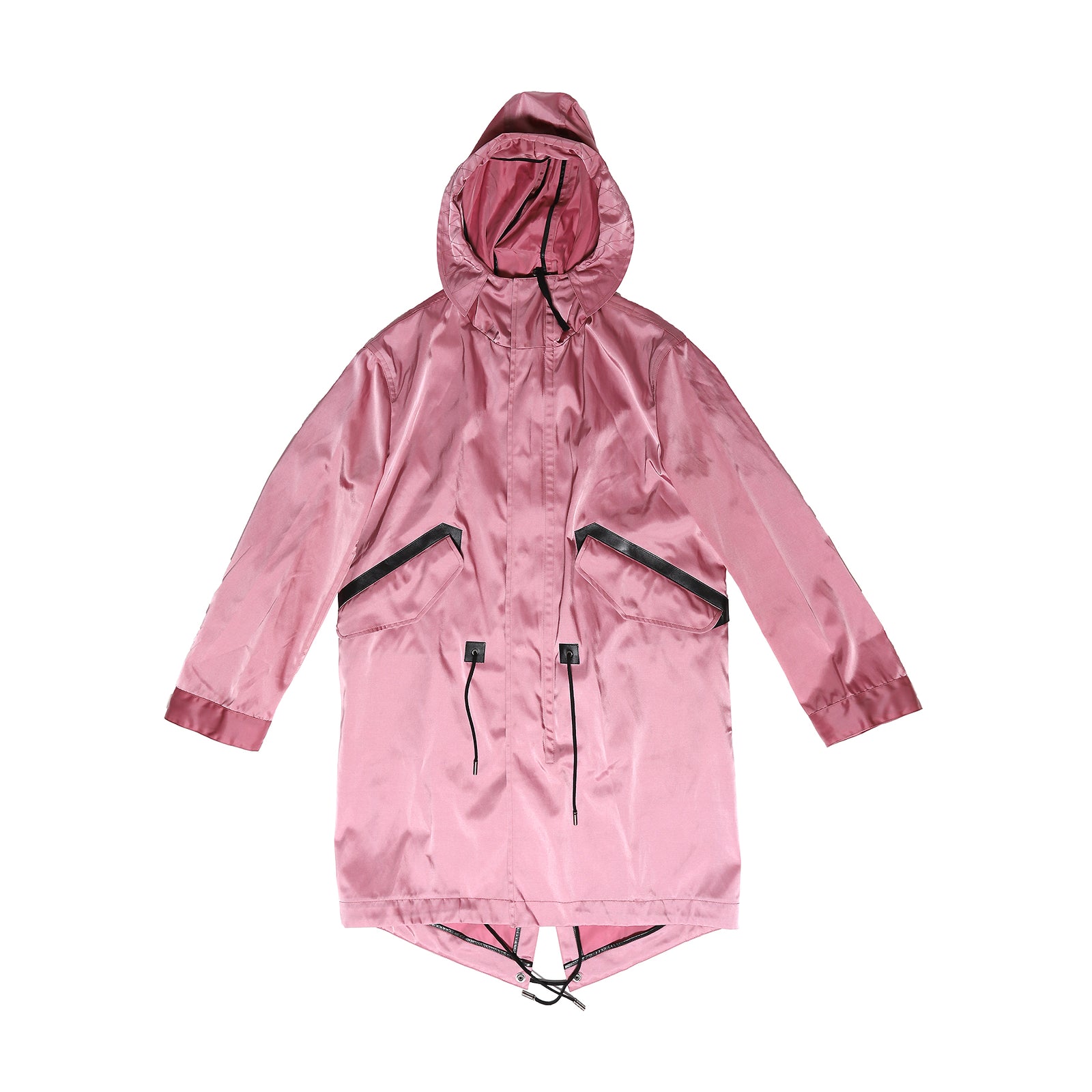 Berluti by Haider Ackermann FW17 Strawberry Ice Raincoat Parka
