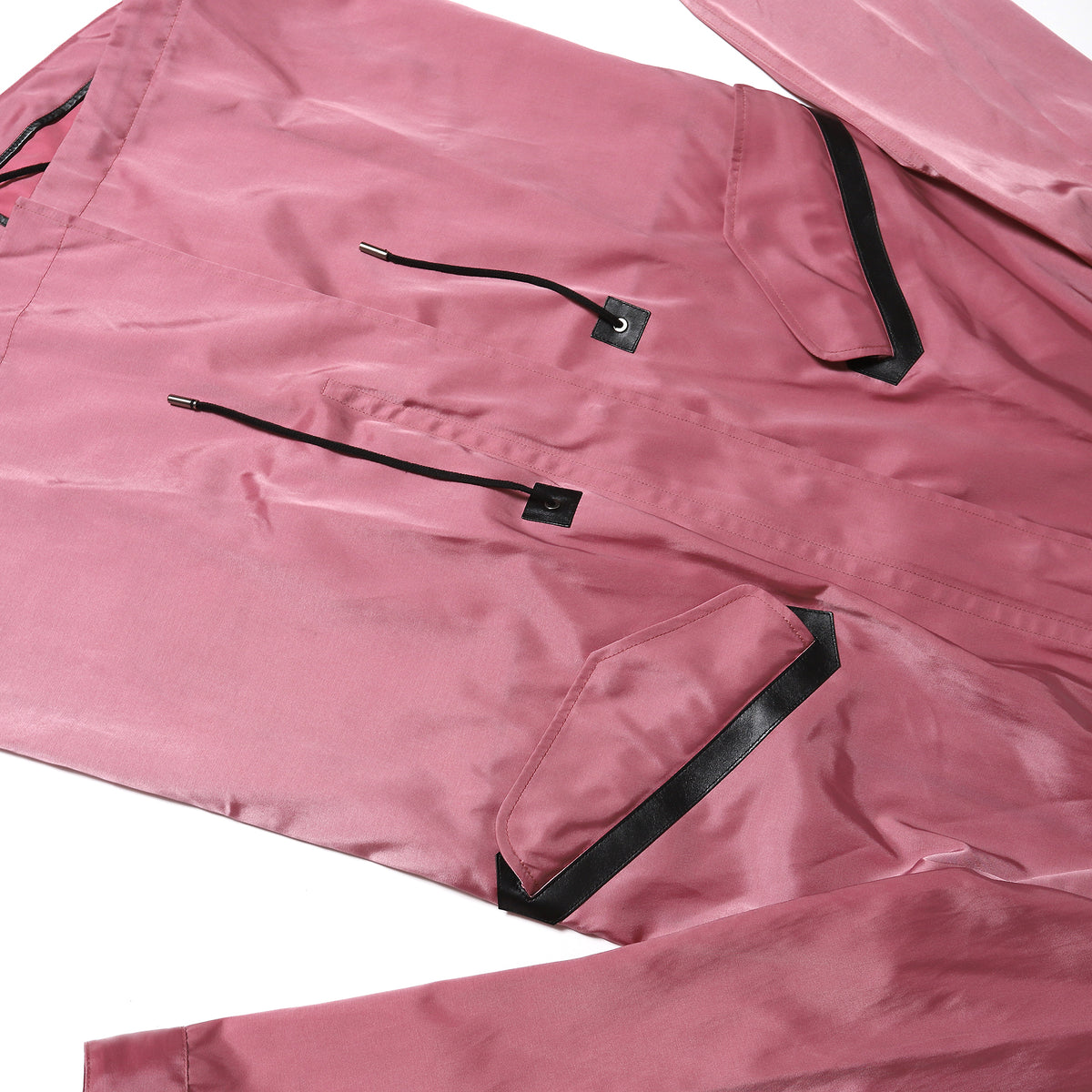 Berluti by Haider Ackermann FW17 Strawberry Ice Raincoat Parka