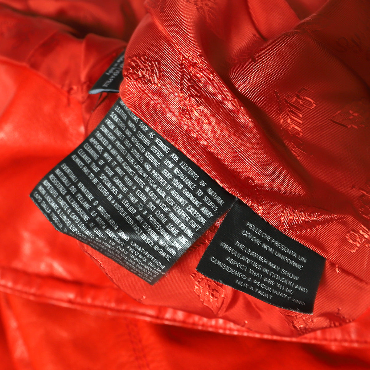 Gucci by Tom Ford Red Leather Biker Jacket