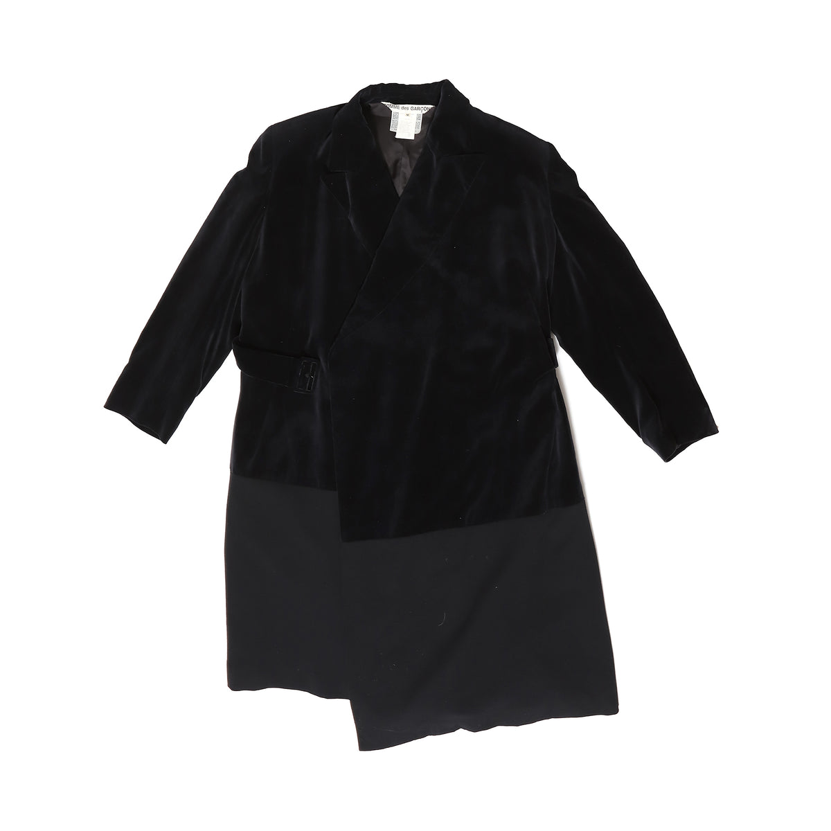 Comme des Garçons 90s Belted Velvet Coat