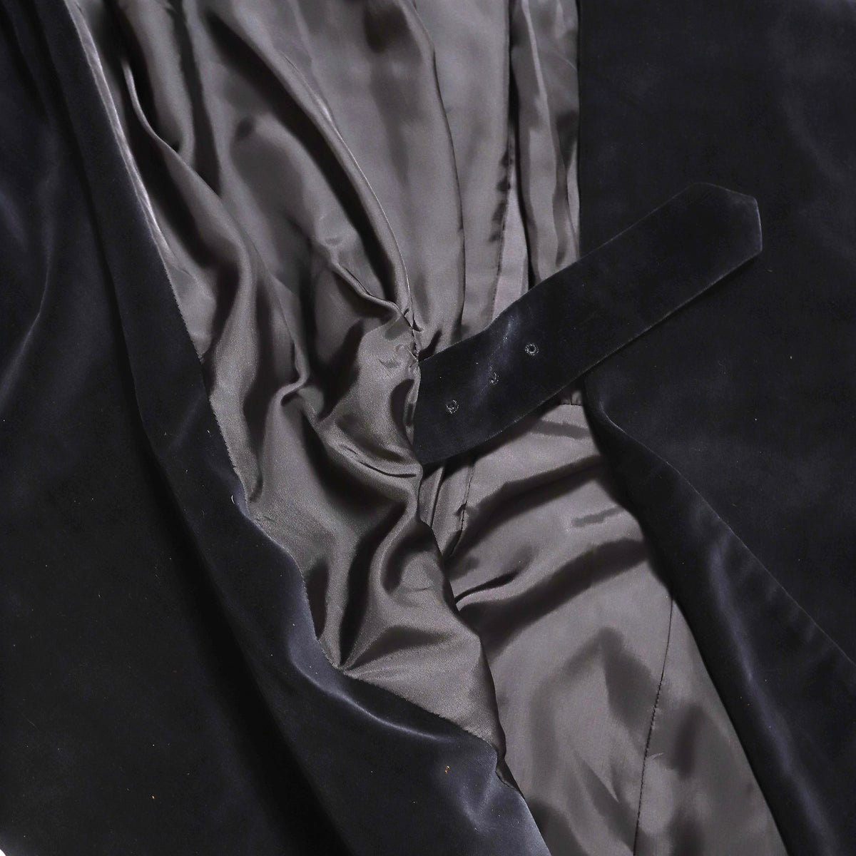 Comme des Garçons 90s Belted Velvet Coat