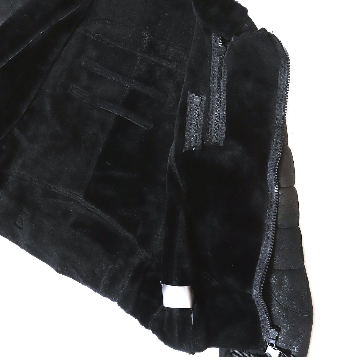 Dior Homme AW07 Navigate Black Shearling Biker Jacket