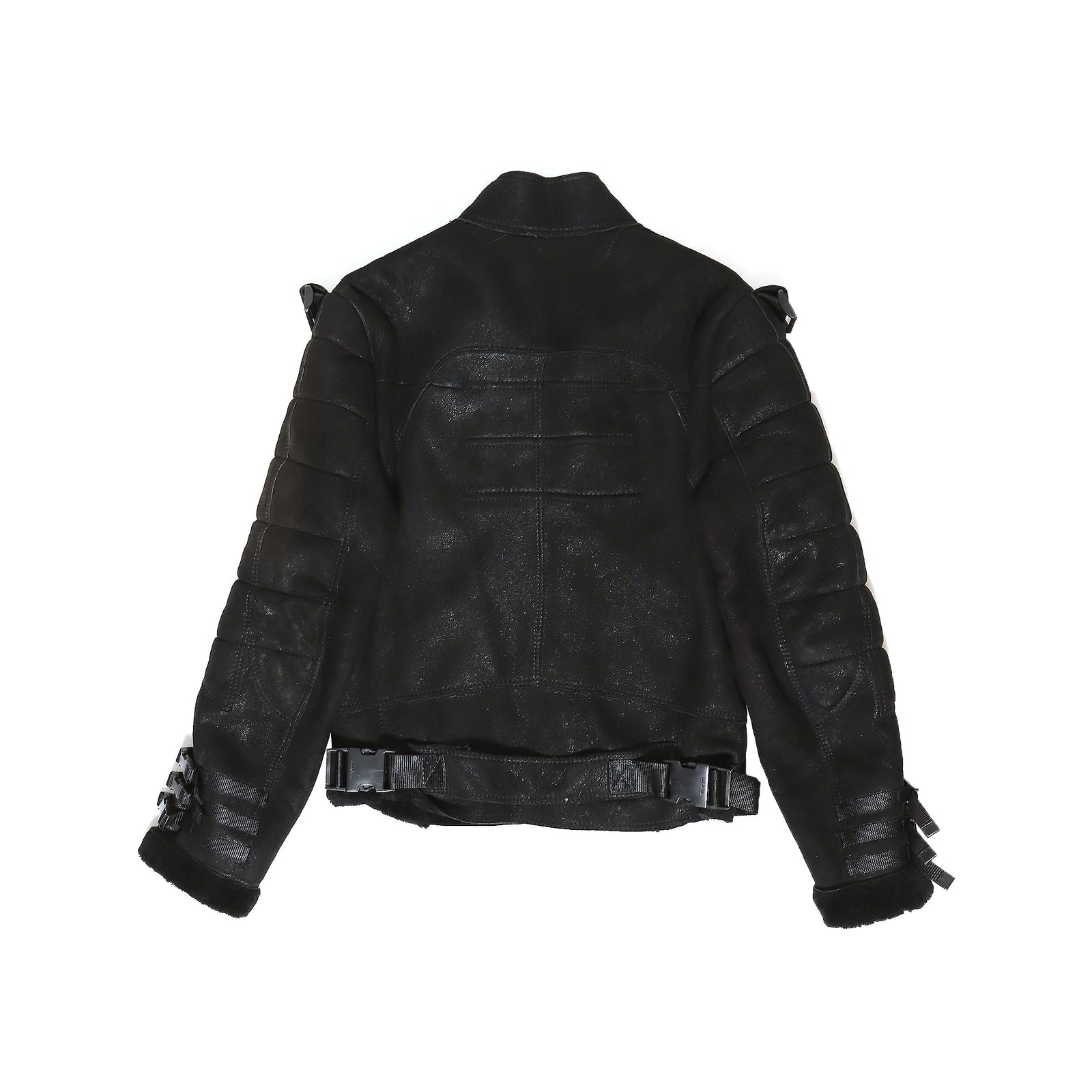 Dior Homme AW07 Navigate Black Shearling Biker Jacket