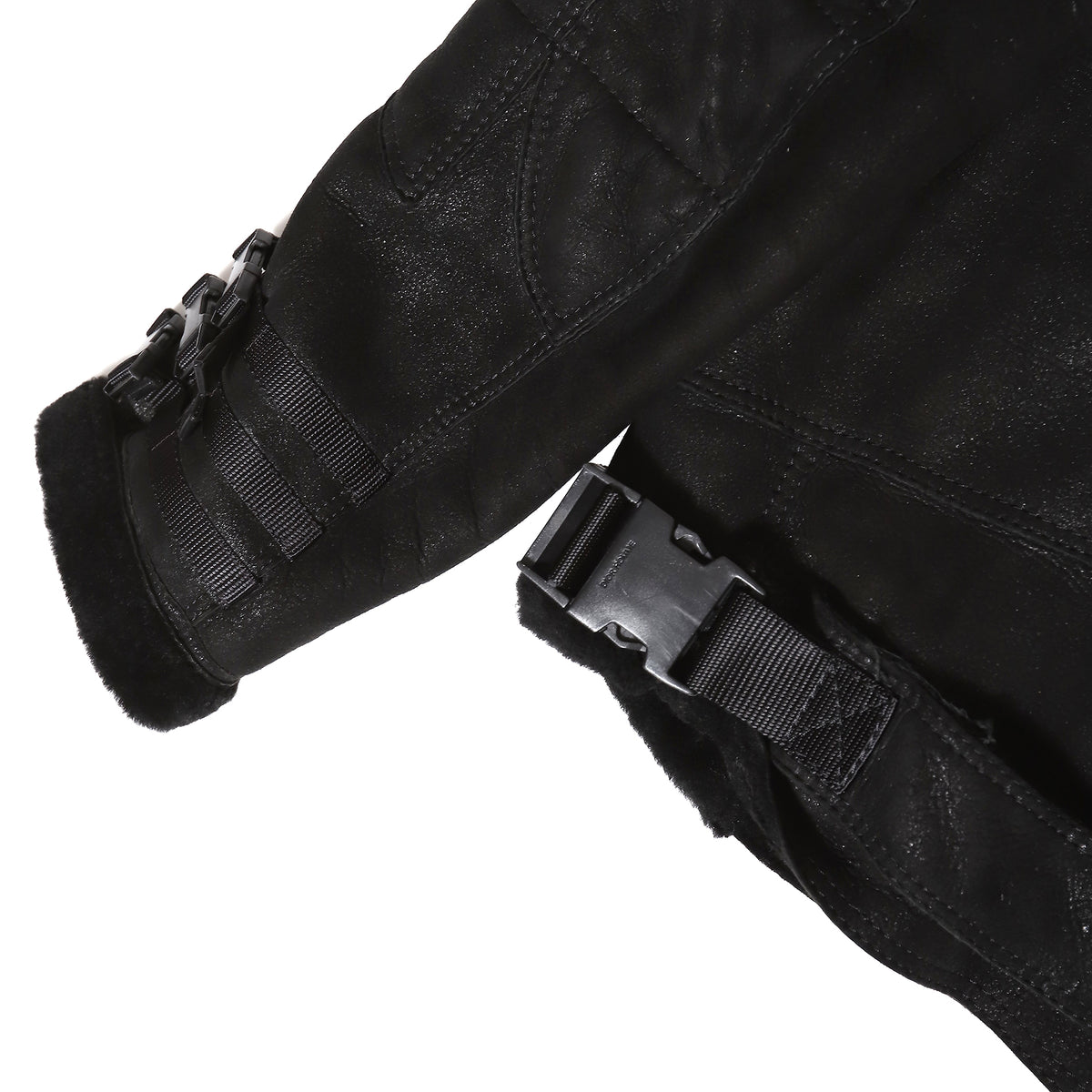 Dior Homme AW07 Navigate Black Shearling Biker Jacket