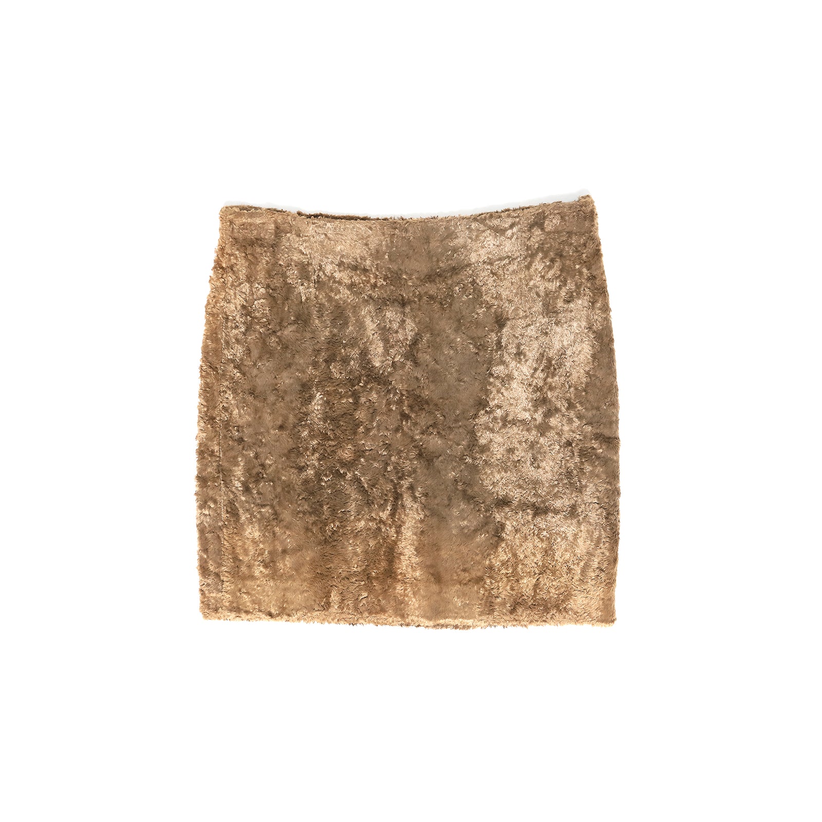 Helmut Lang 90s Archival Faux Fur Teddy Skirt