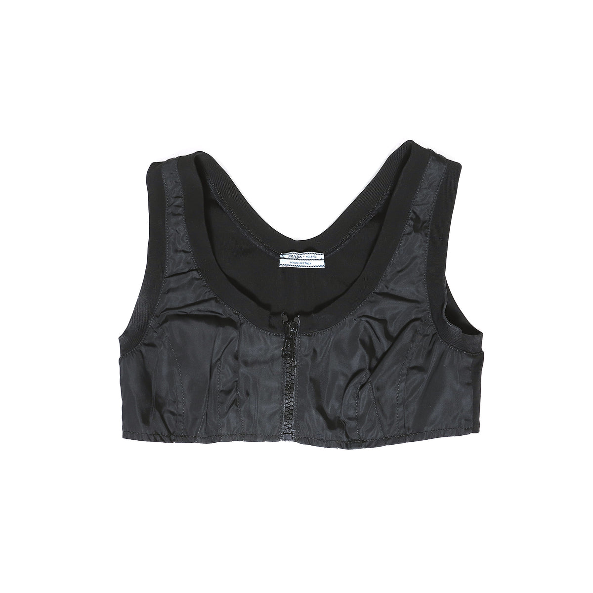 Prada Nylon Zip Bustier