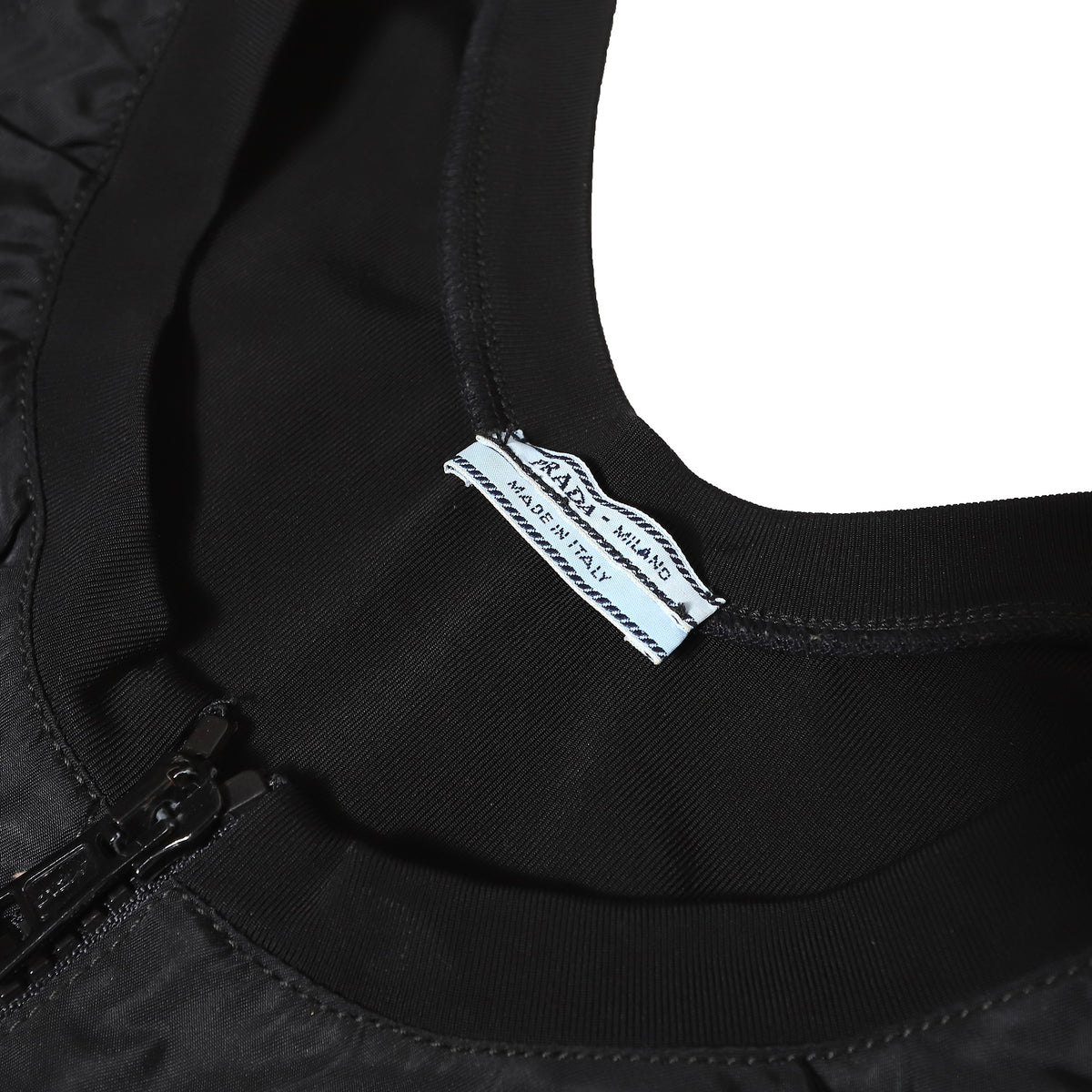 Prada Nylon Zip Bustier