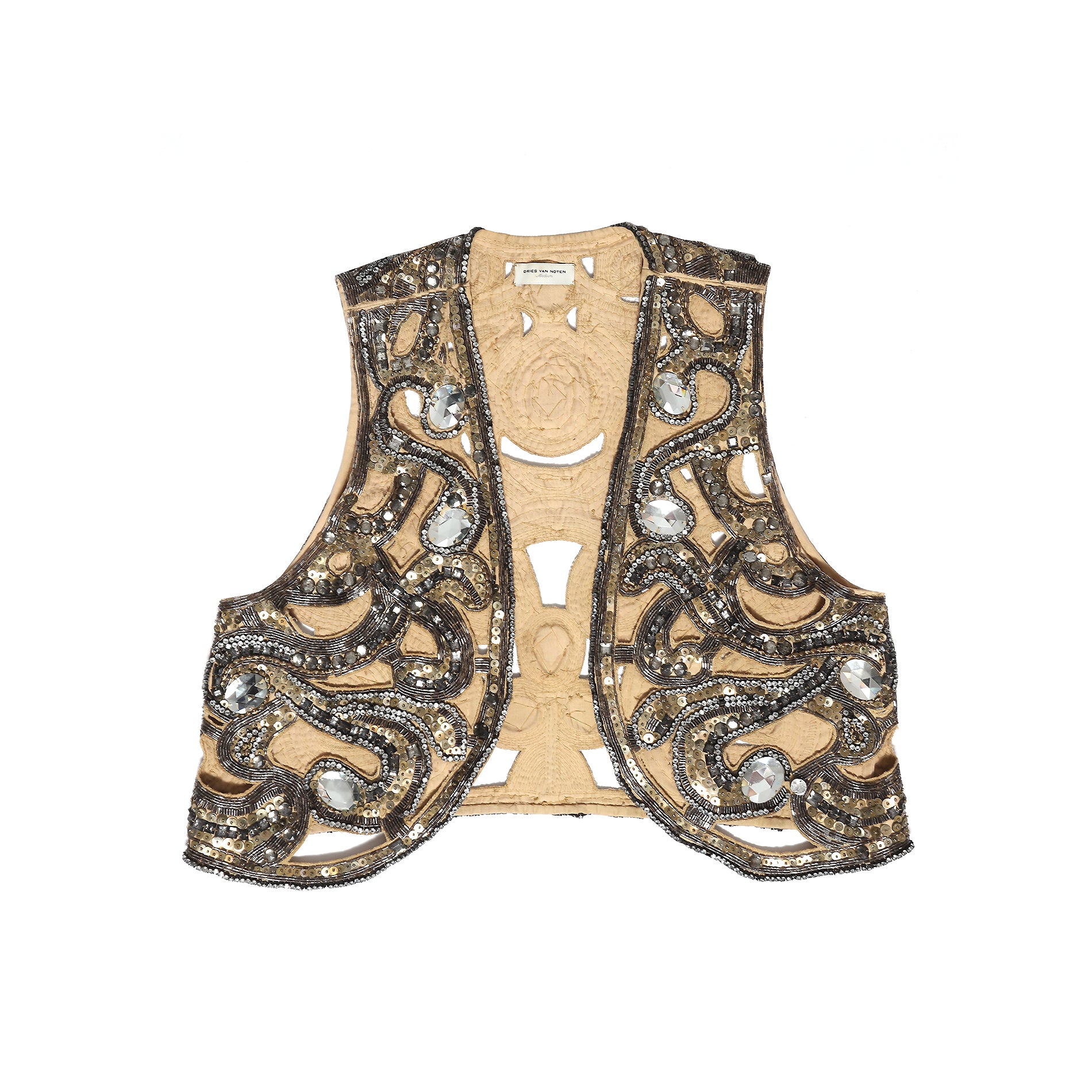 Dries Van Noten Embellished Sequin Gillet - Ākaibu Store