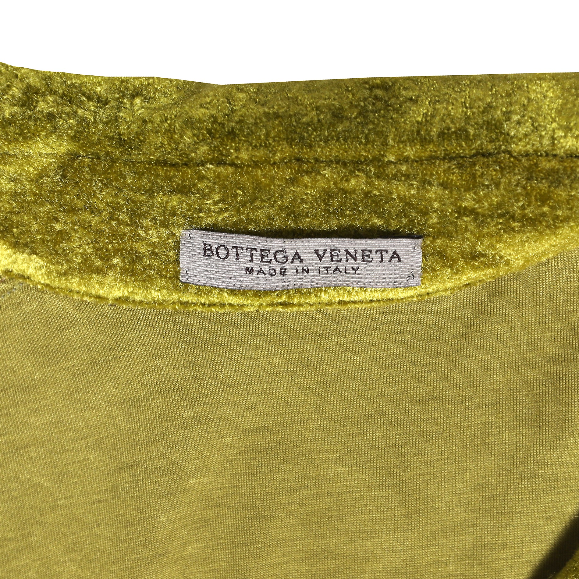 Bottega Veneta Velvet Intrecciato Collared Shirt