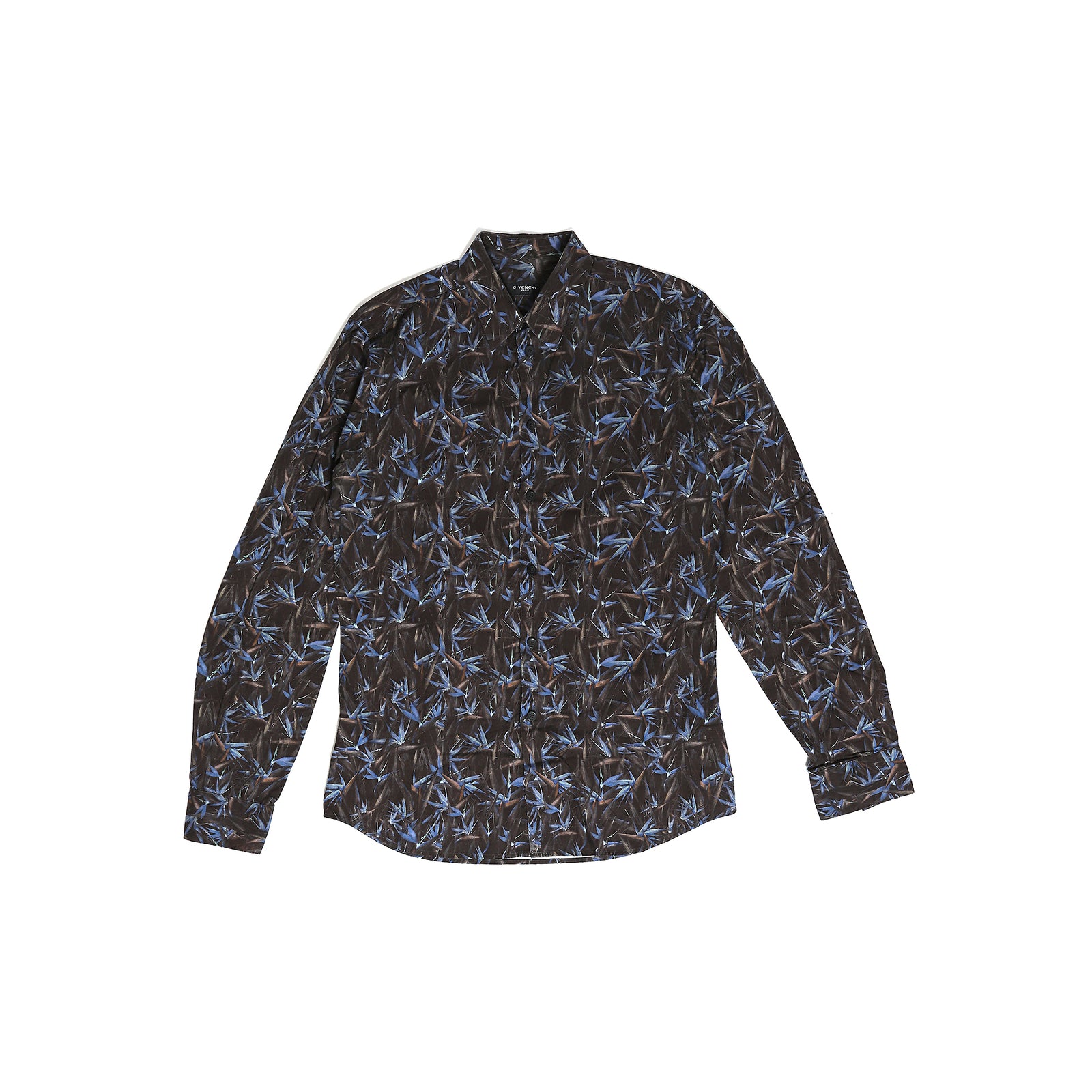 Givenchy SS12 Birds of Paradise Black/Blue Shirt