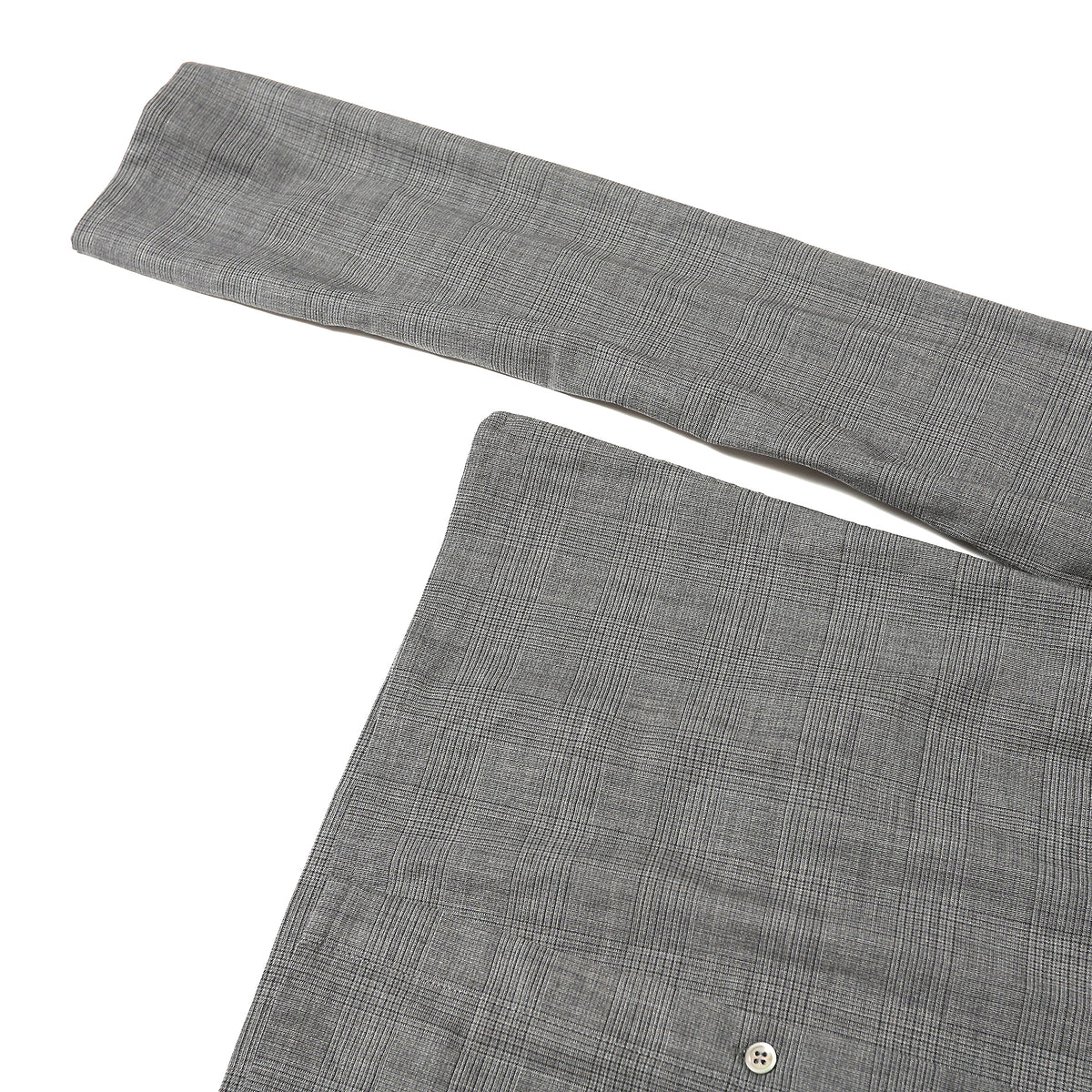 Raf Simons SS98 Black Palms Elongated Sleeves Plaid Shirt