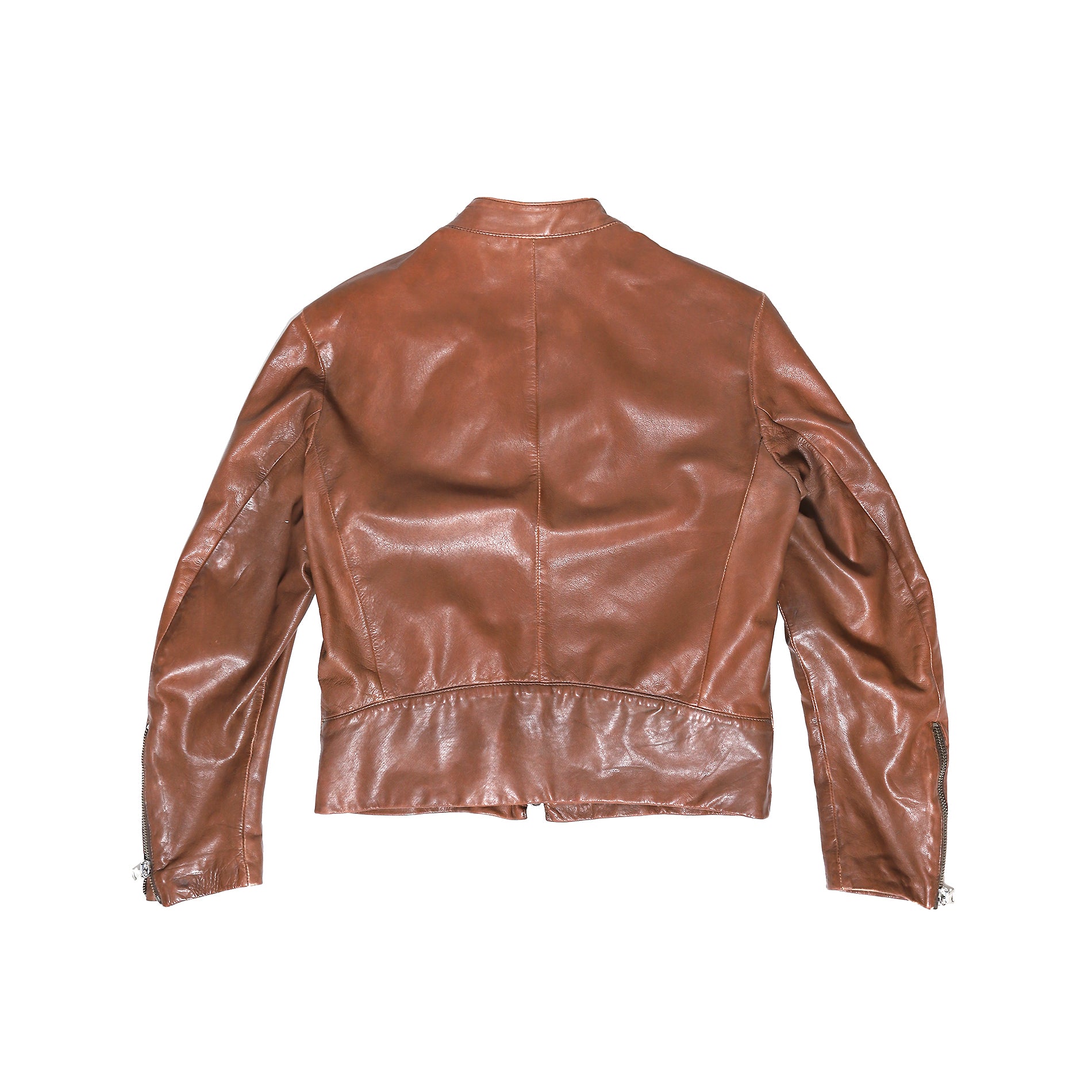Maison Martin Margiela AW04 5 Zip Leather Jacket