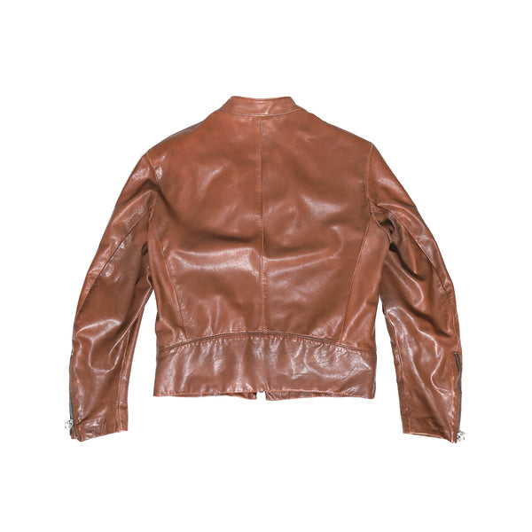 Maison Martin Margiela AW04 5 Zip Leather Jacket - Ākaibu Store