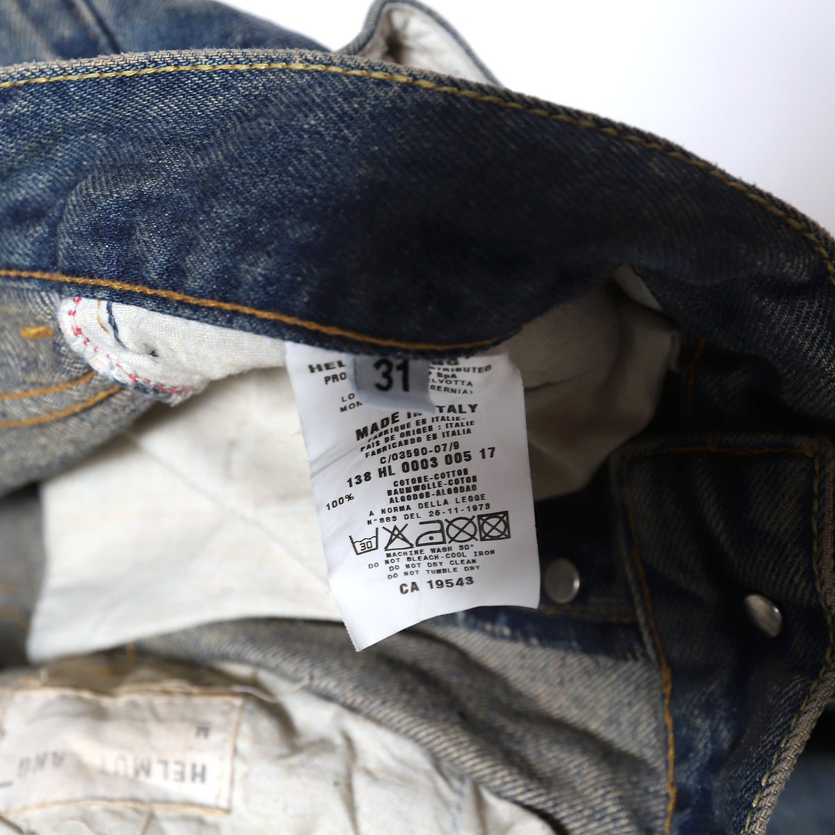 Helmut Lang 1998 Painter Denim