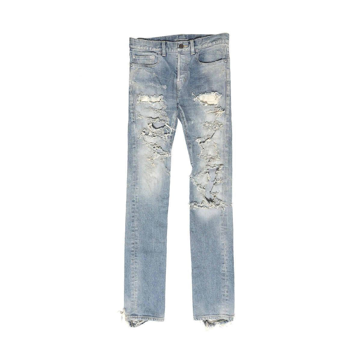 Saint Laurent Paris FW13 Sample Knee Blow Out Denim